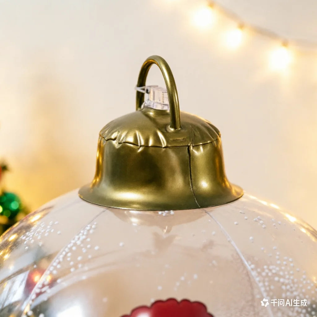 Globe gonflable Noël Père Noël avec lumières LED