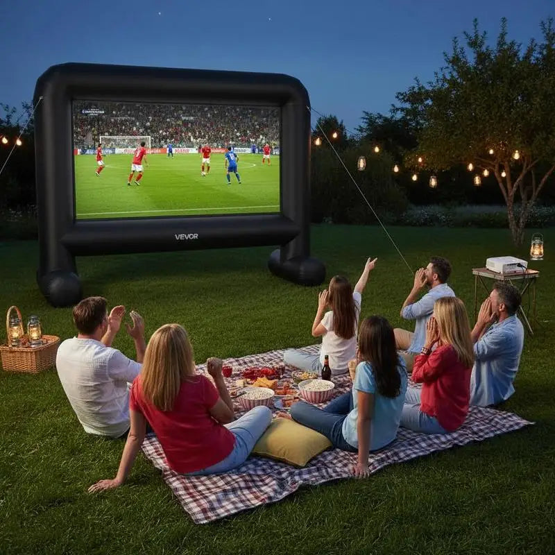 Écran projection gonflable 457 cm pro en extérieur