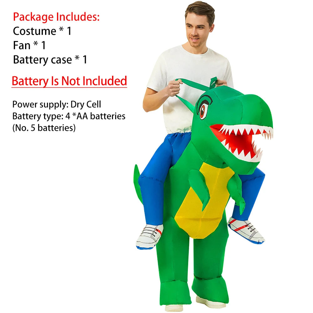 Déguisement gonflable dinosaure carnaval cosplay adulte