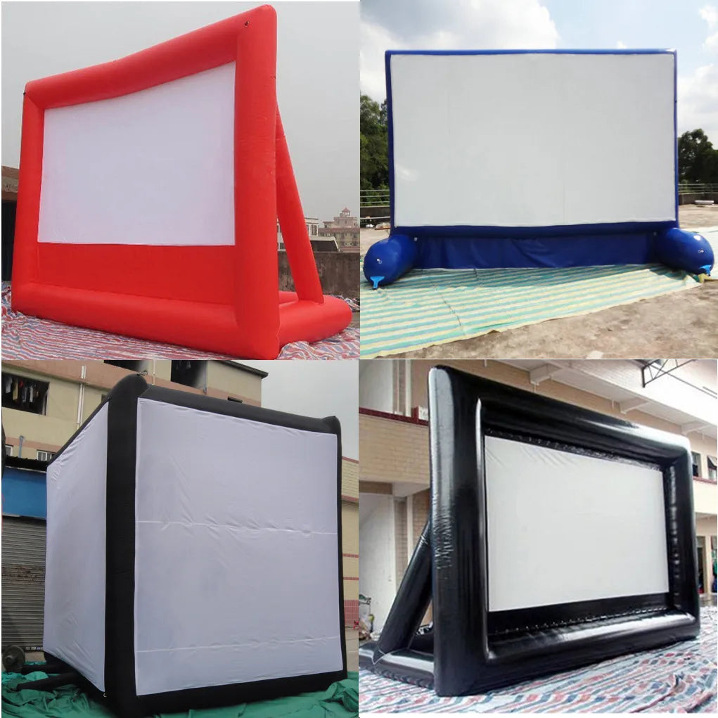 Écran projection gonflable sur mesure pro en extérieur