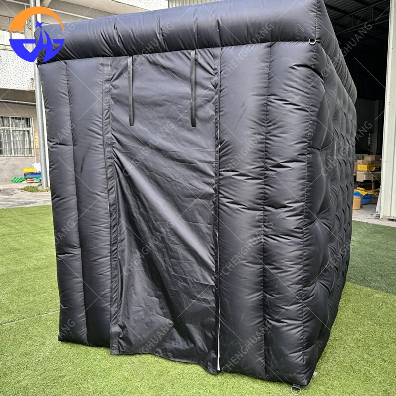 Tente cube gonflable avec toile de fond pour séance photo