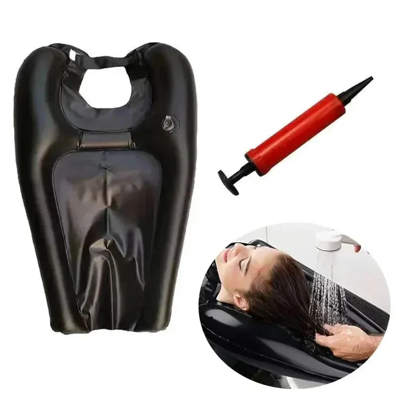 Bassin de Shampoing Gonflable Spa en situation d'utilisation