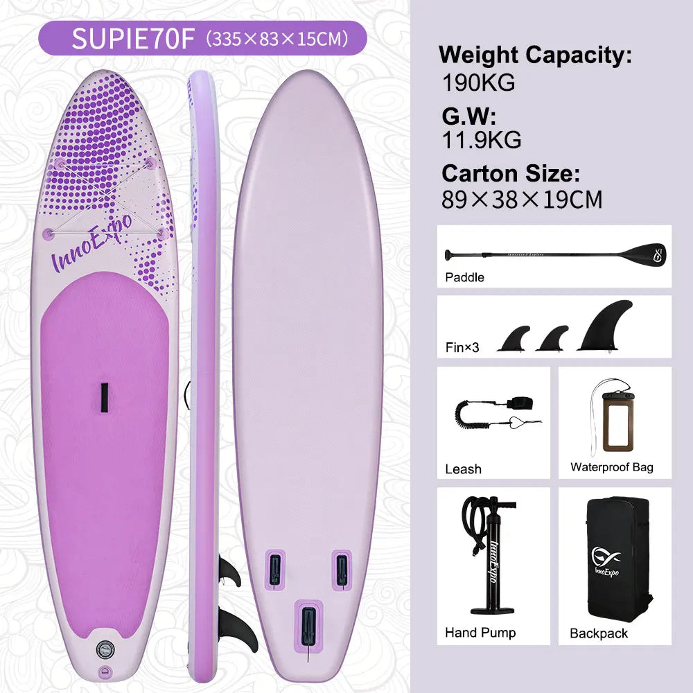Stand up paddle gonflable utilisé en rivière