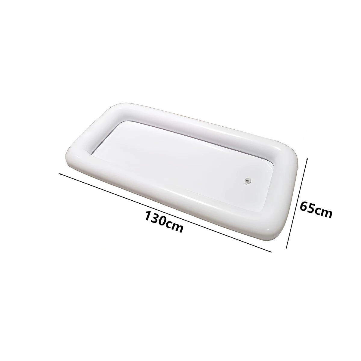 Vue rapprochée de la valve anti-fuite du plateau gonflable