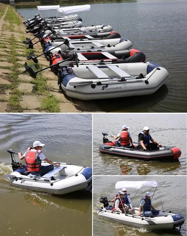 Bateau gonflable utilisé pour la pêche