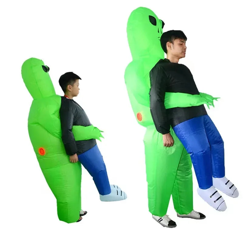 Costume gonflable alien extraterrestre vue d'ensemble