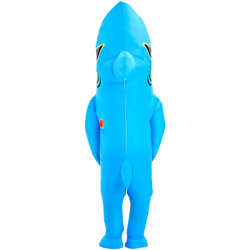 Déguisement requin gonflable soirée marine