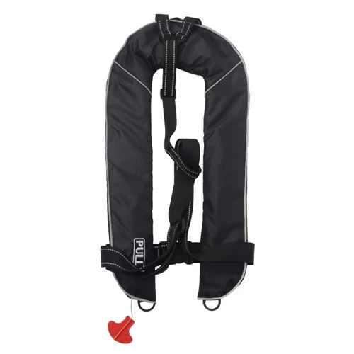 Accessoire Gonflable Gilet Sauvetage Marin Noir - vue rapprochée