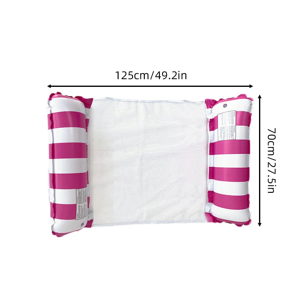Matelas gonflable flottant bleu 3 places piscine