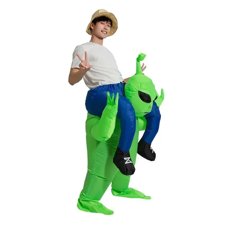 Costume gonflable Alien adulte vue de dos