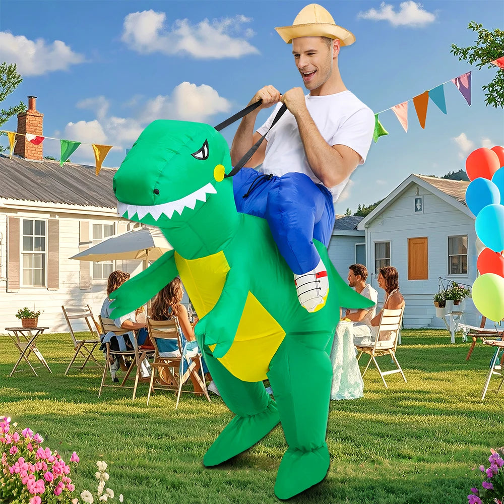 Costume dinosaure gonflable enfant et adulte Halloween