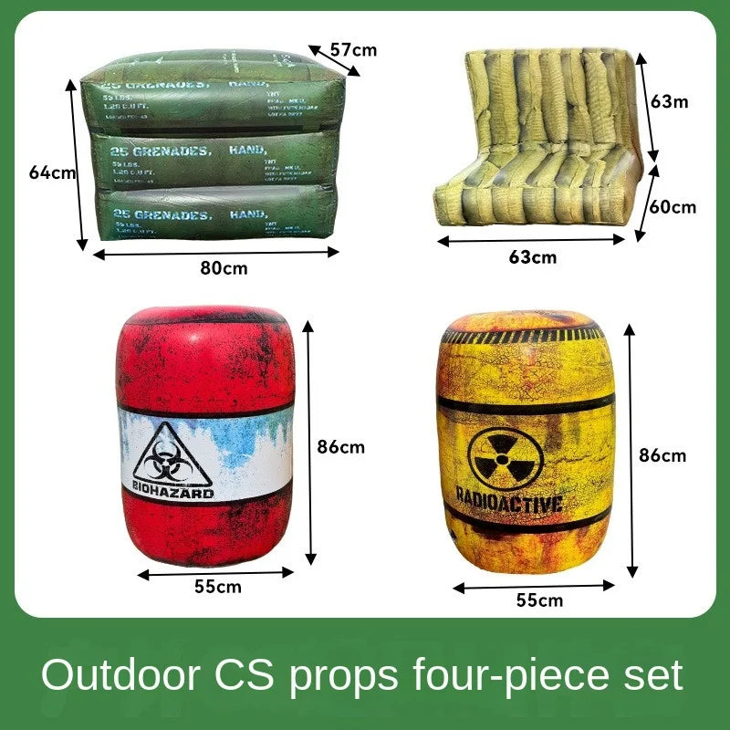Accessoire gonflable camping utilisé en jardin