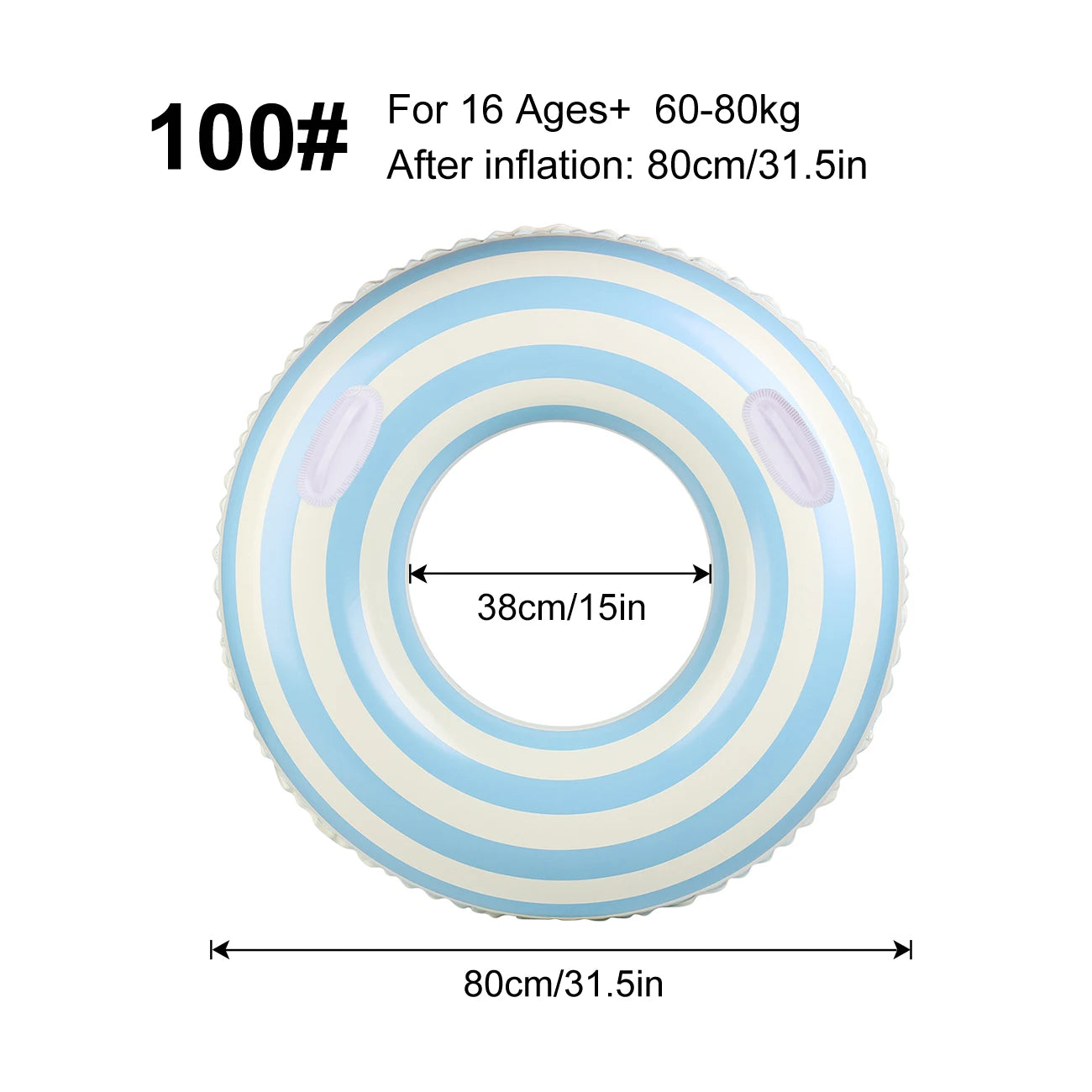 Inflatable Pool Float Ring for Adults and Children