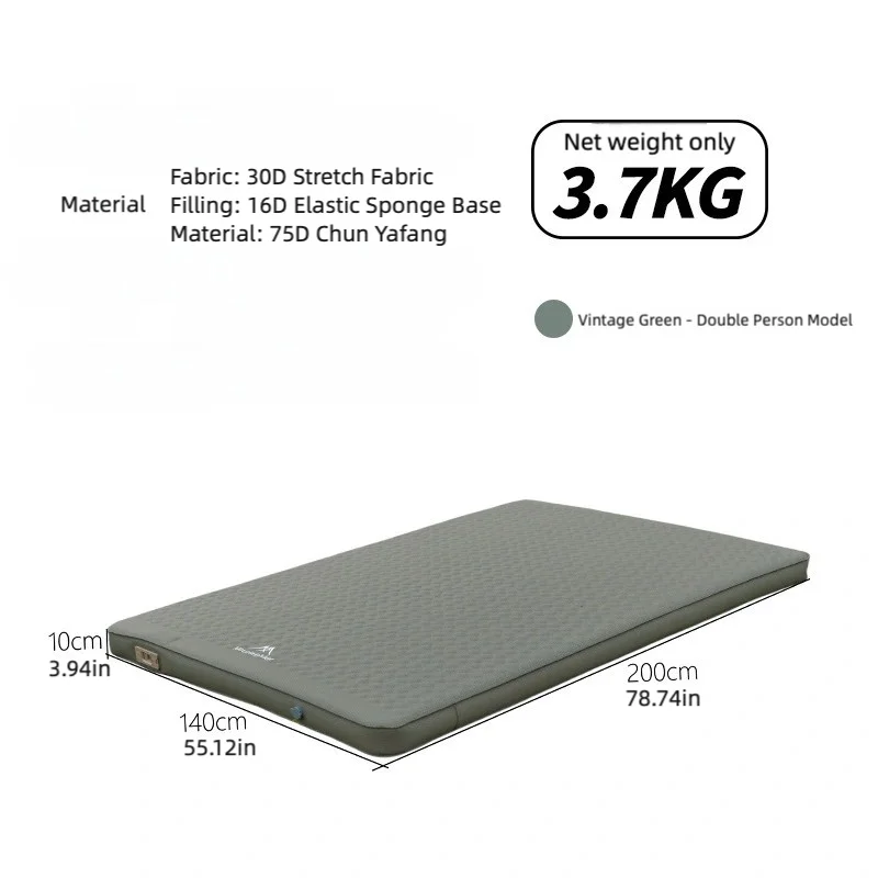 Tapis gonflable utilisé lors d'une randonnée