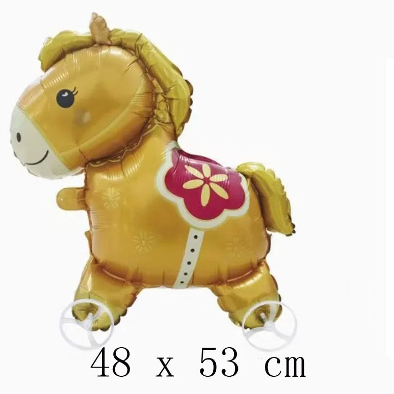 Ballon Gonflable Animal Marchant Roulettes