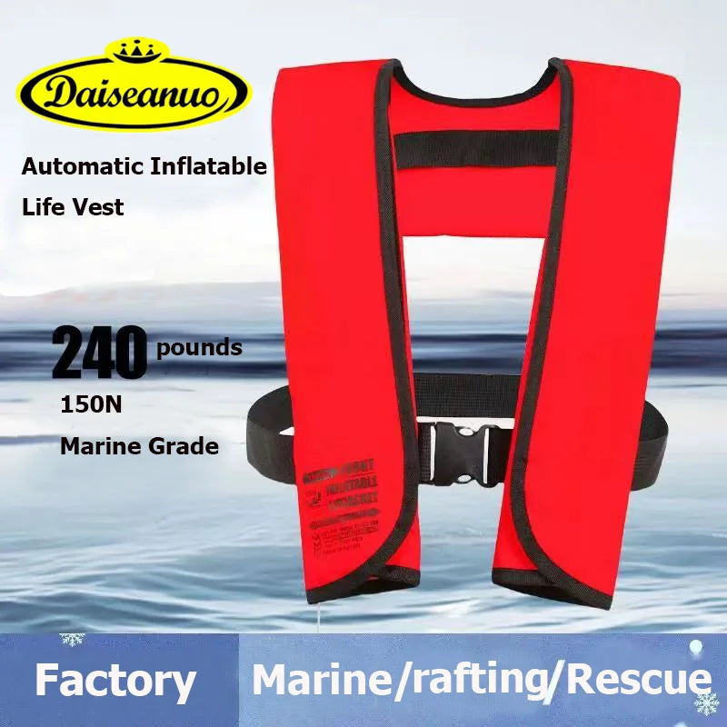 Gilet sauvetage adulte auto-gonflable vue d'ensemble