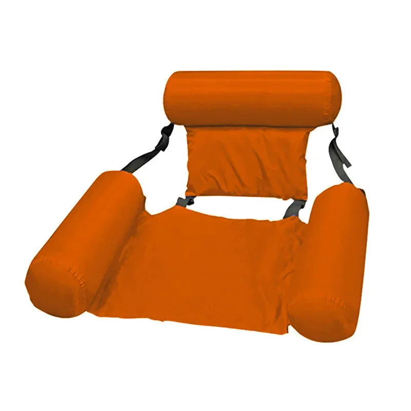 Bouée gonflable chaise longue verte prête pour la piscine