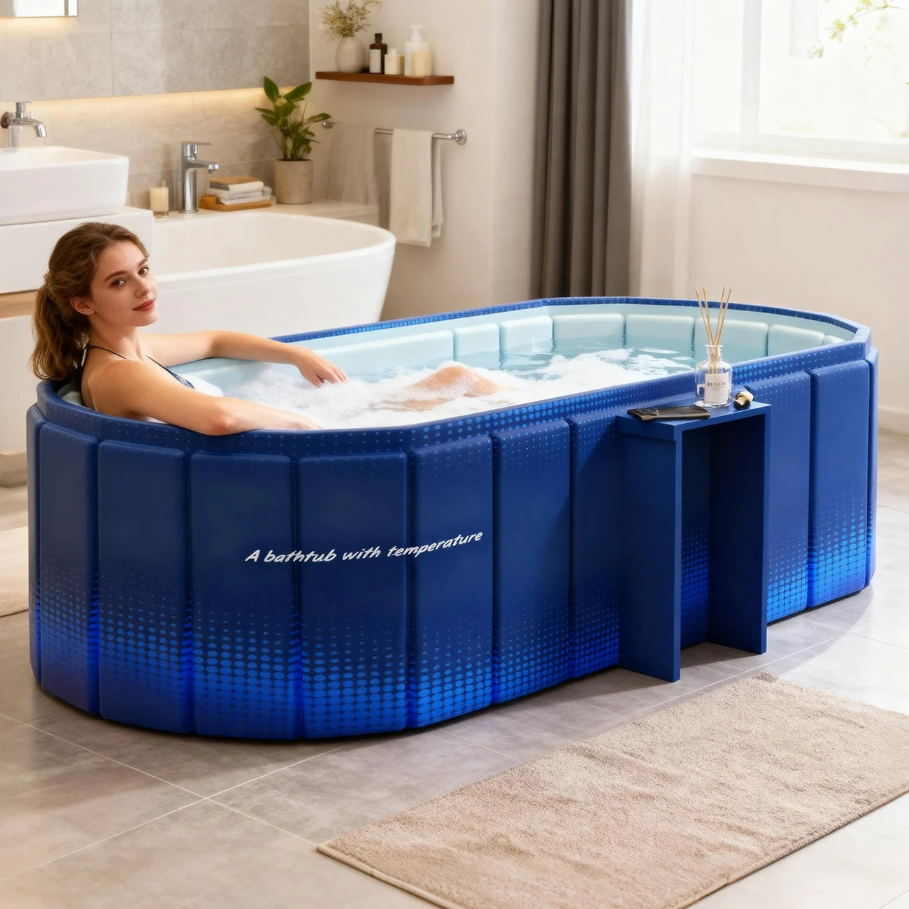 Bain de glace isolé bleu taille M bien-être