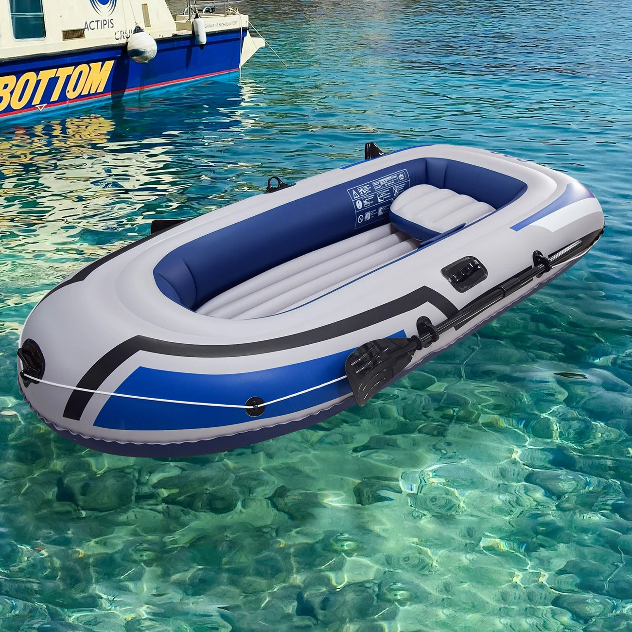 Bateau gonflable PVC pour pêche et lac