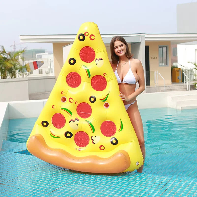 Bouée gonflable pizza géante piscine
