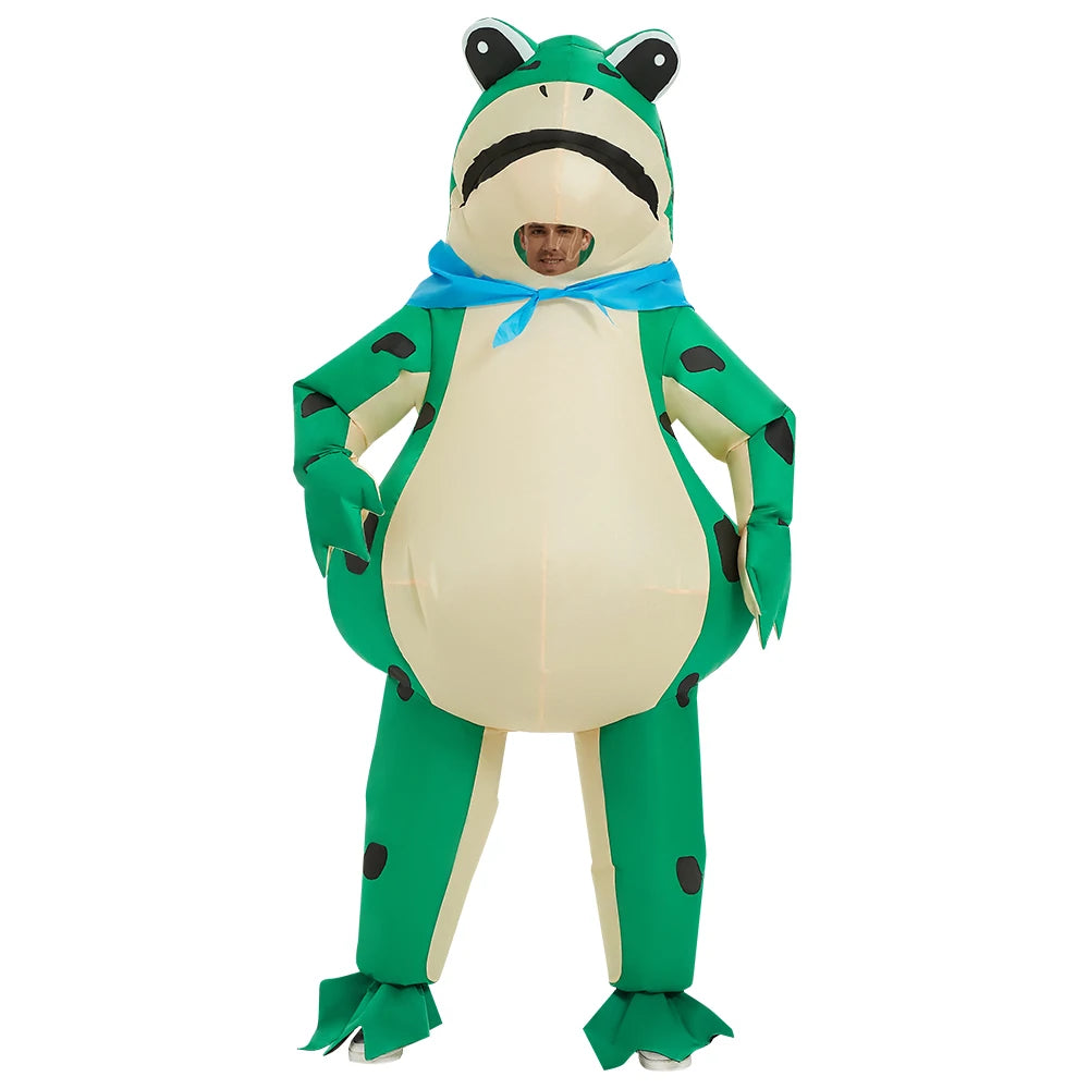 Détail du costume gonflable Grenouille