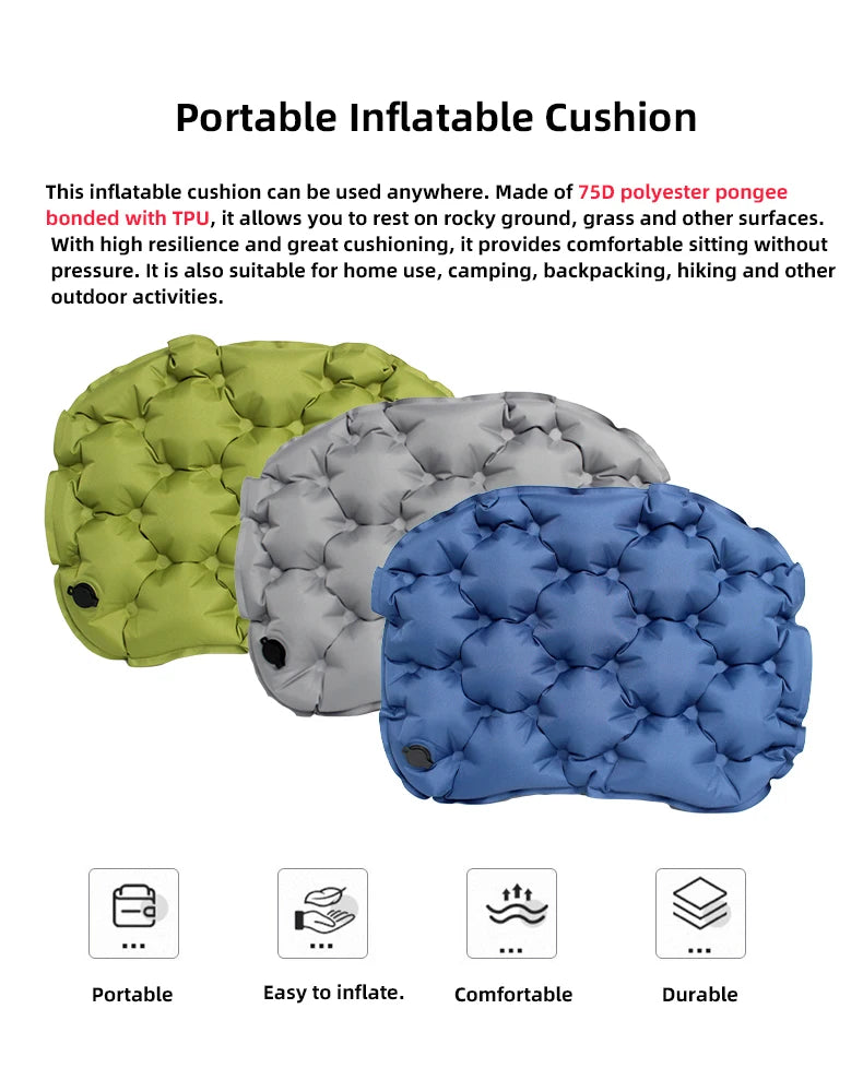 Coussin gonflable siège TPU respirant bureau portable