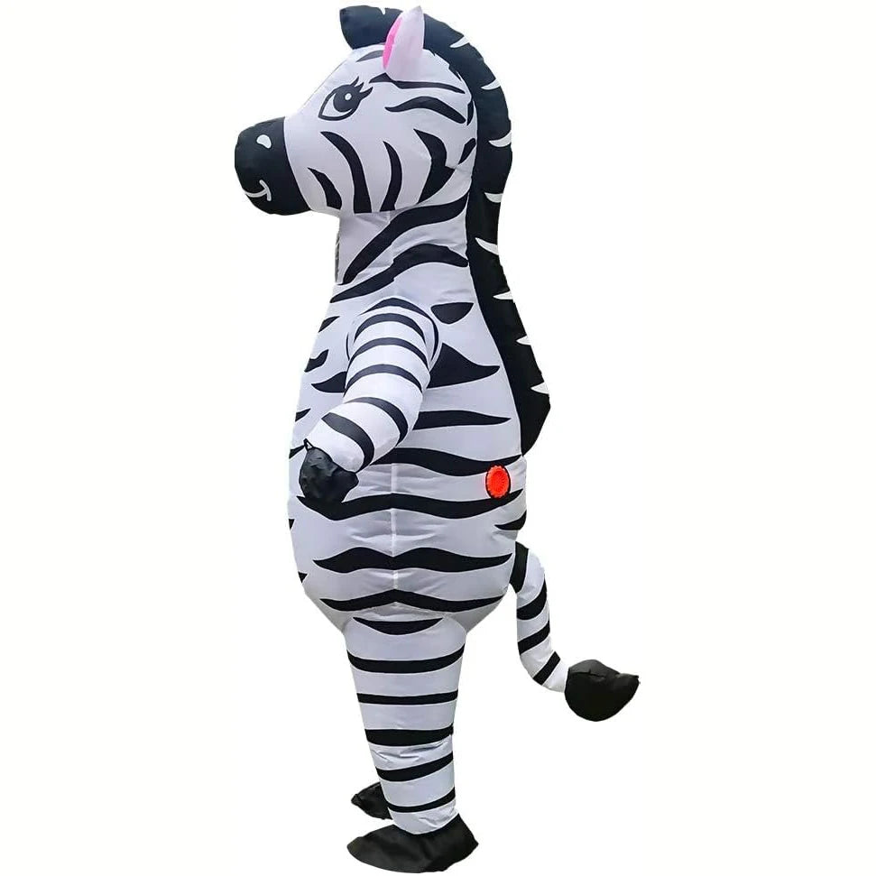 Combinaison gonflable zèbre adulte 150-200 cm