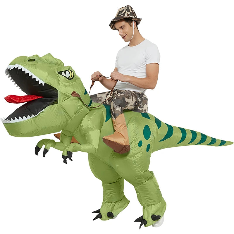 Déguisement gonflable T-Rex dinosaure soirée costumée