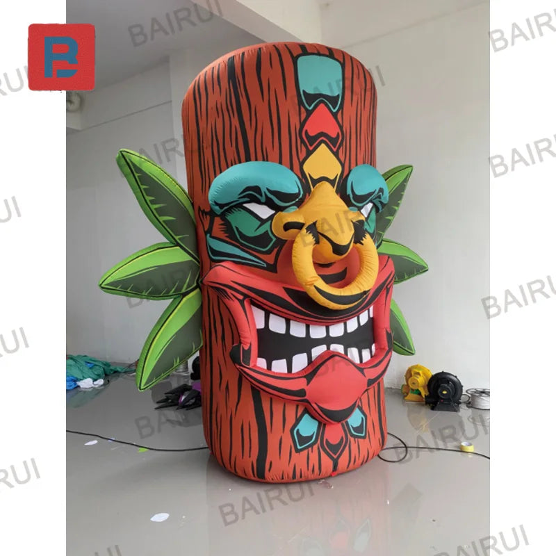 Totem Tiki gonflable pour mariage en extérieur