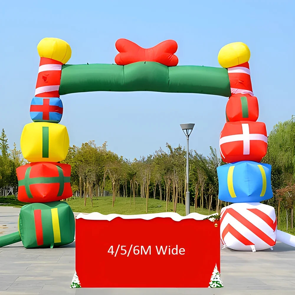 Arche gonflable de Noël prête à l'utilisation