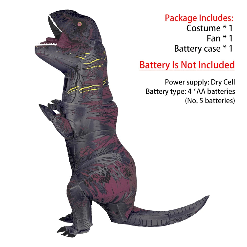 Costume T-Rex gonflable détail ventilateur