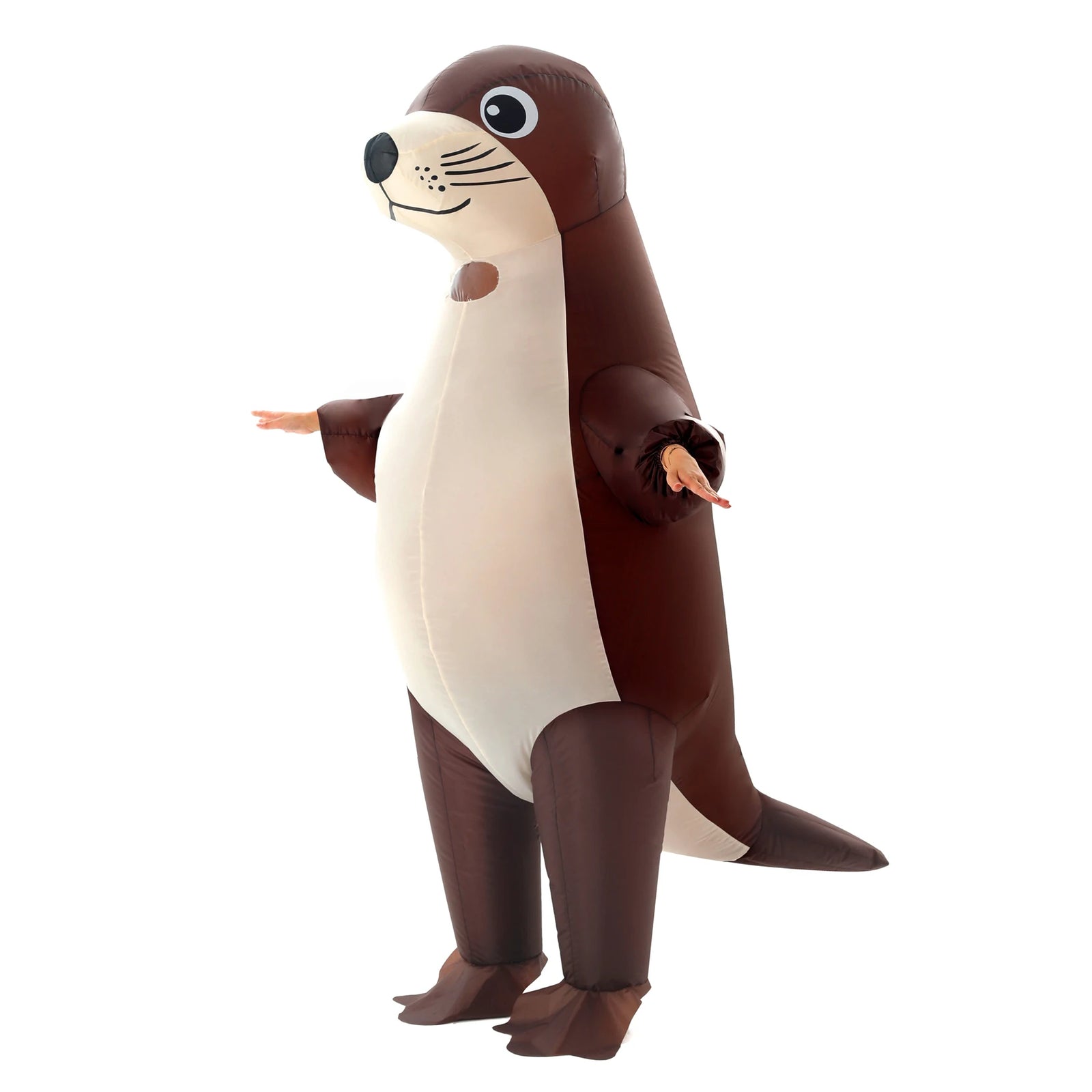 Costume gonflable lion de mer adulte de face
