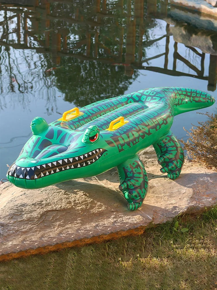 Bouée gonflable crocodile usage enfants