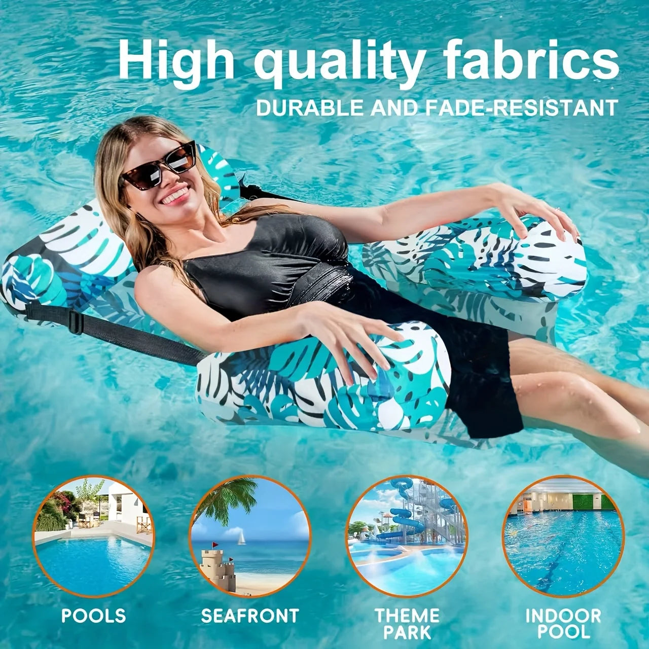 Canapé gonflable pliable pour plage et piscine