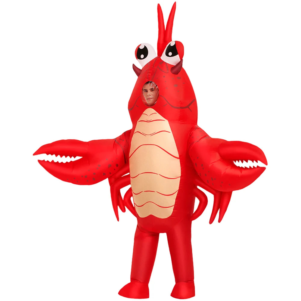 Costume animal gonflable cochon Halloween adulte