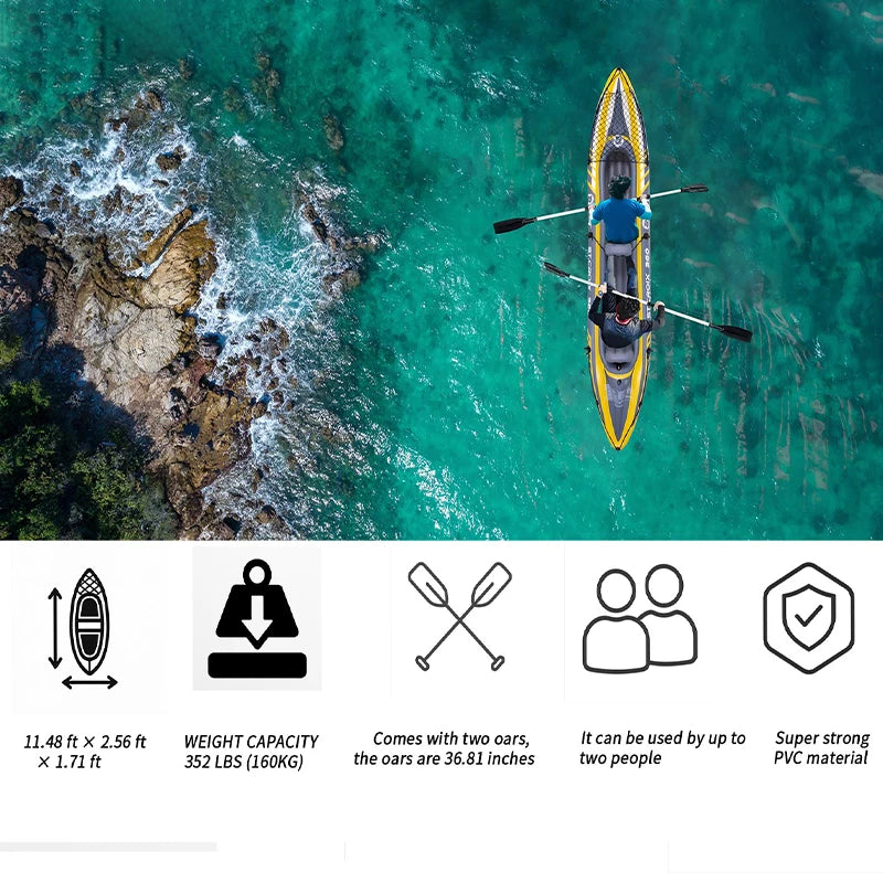 Bateau Gonflable Kayak 2 Places Renforcé - vue d'ensemble