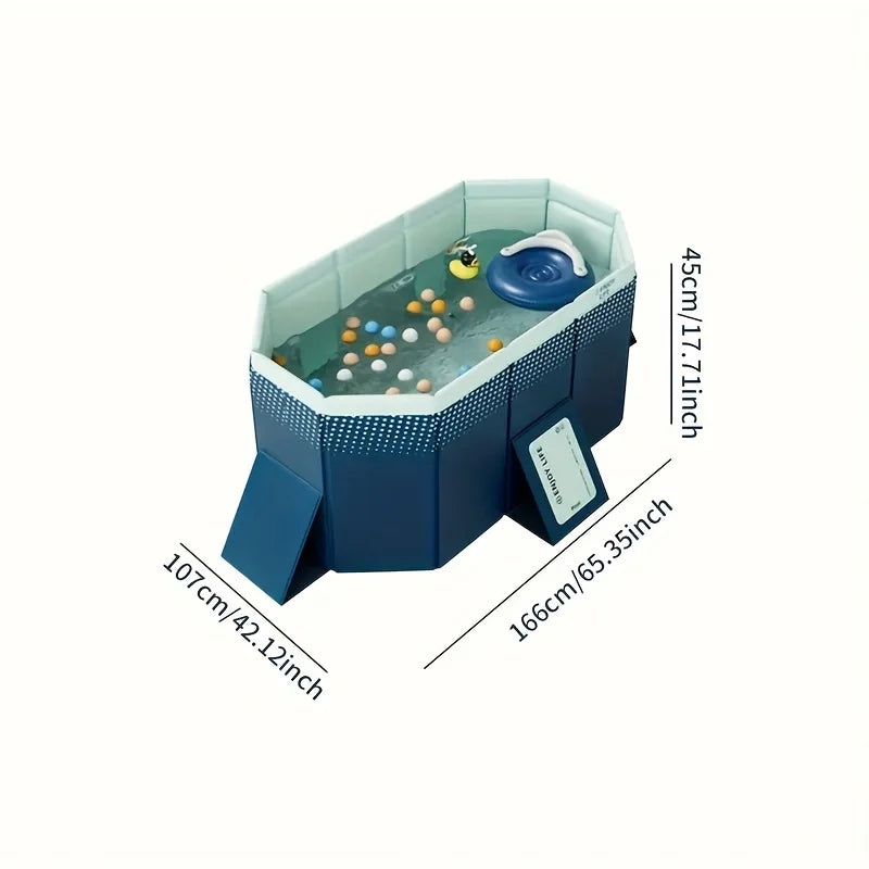 Piscine gonflable familiale pliée pour le rangement