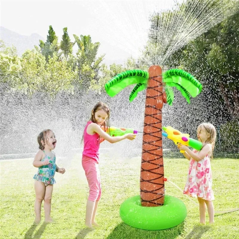 Cocotier gonflable géant fête tropicale