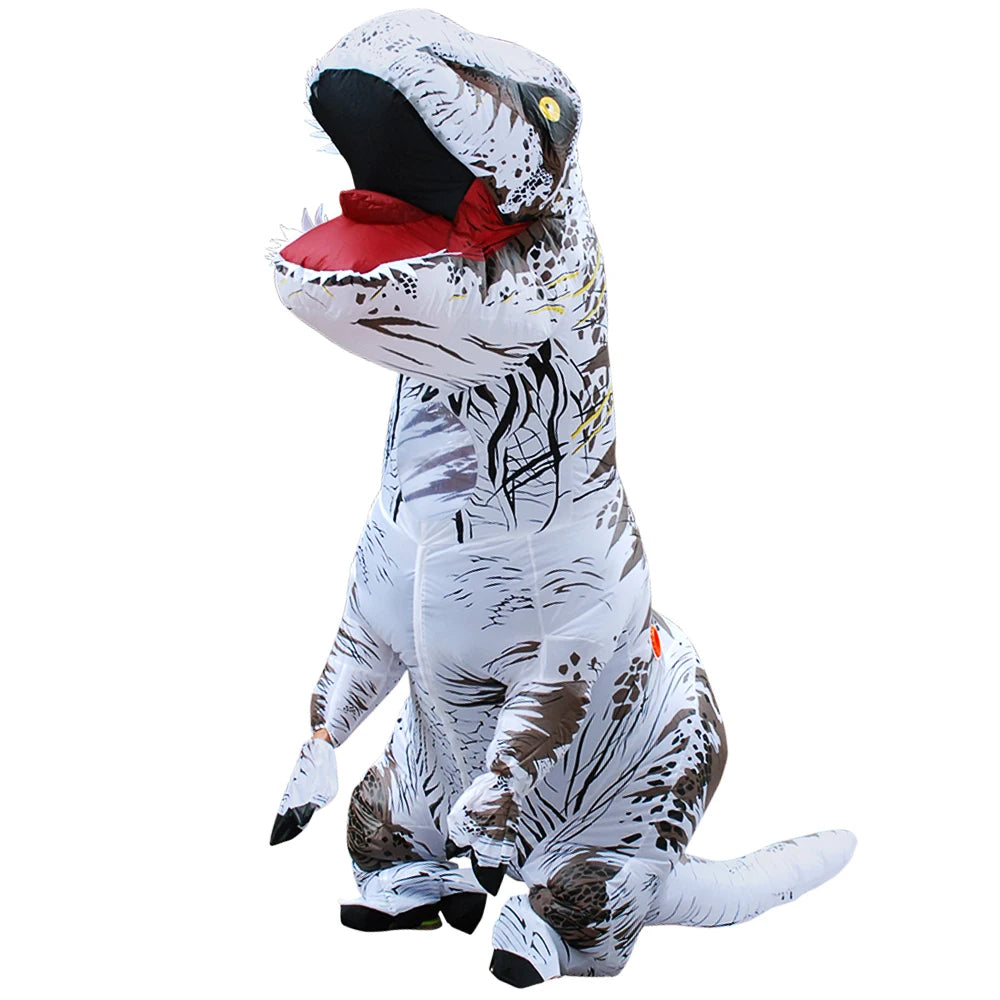 Déguisement T-Rex gonflable carnaval groupe