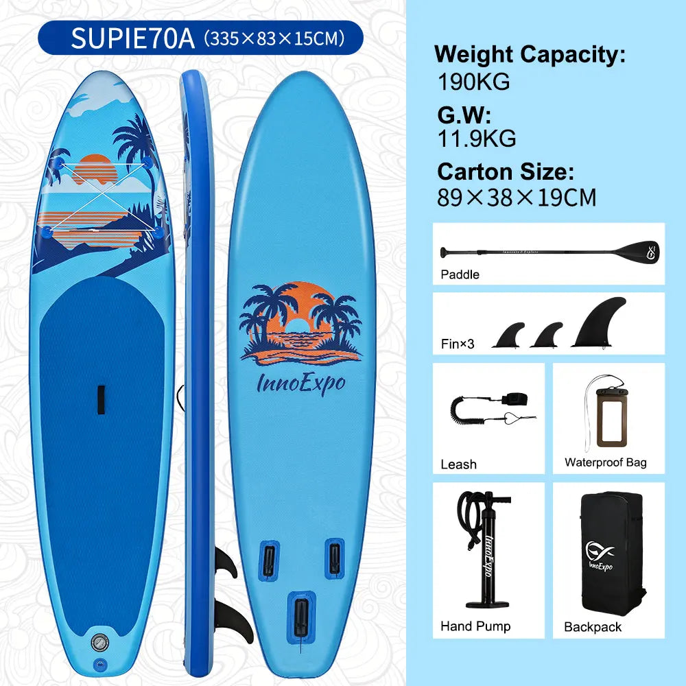 Stand up paddle gonflable coloris disponible