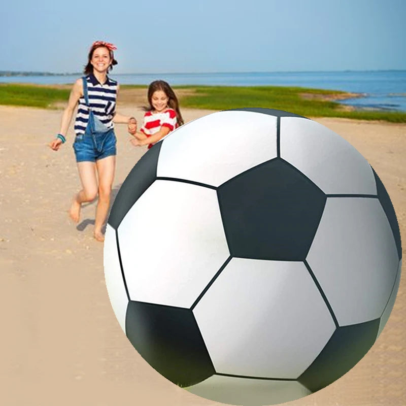 Ballon gonflable rouge grand format pour jeux extérieurs