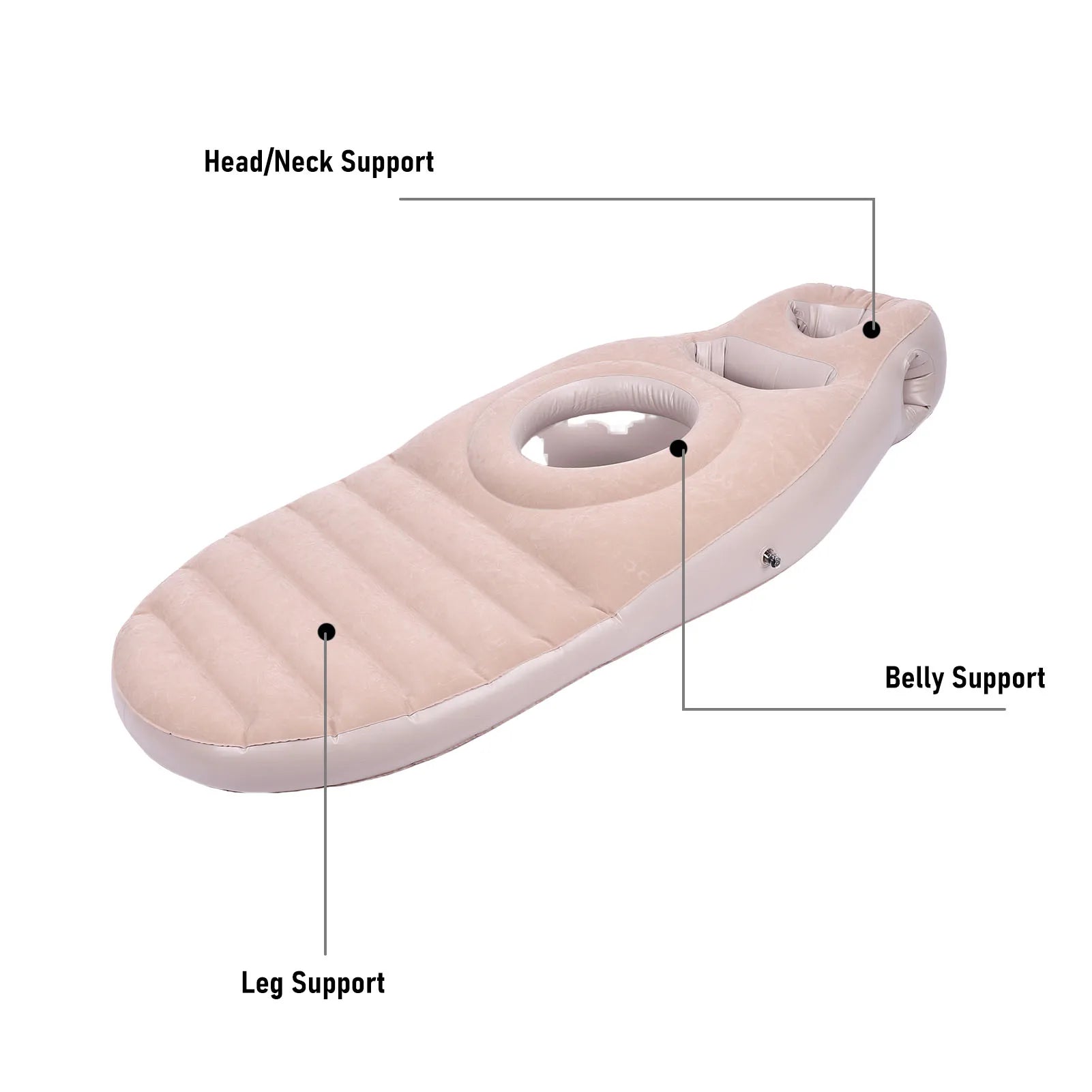 Bouée gonflable oreiller piscine coloris rose