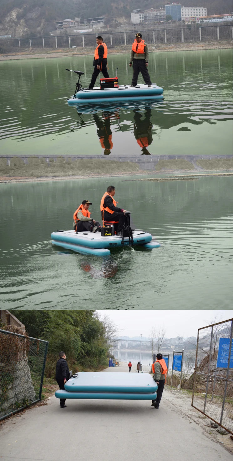 Plateforme Flottante Gonflable Pêche Modulable - détail des anneaux