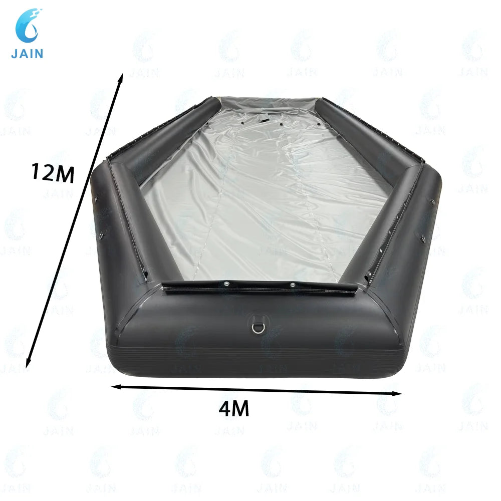 Plateforme flottante gonflable pour yacht au quai