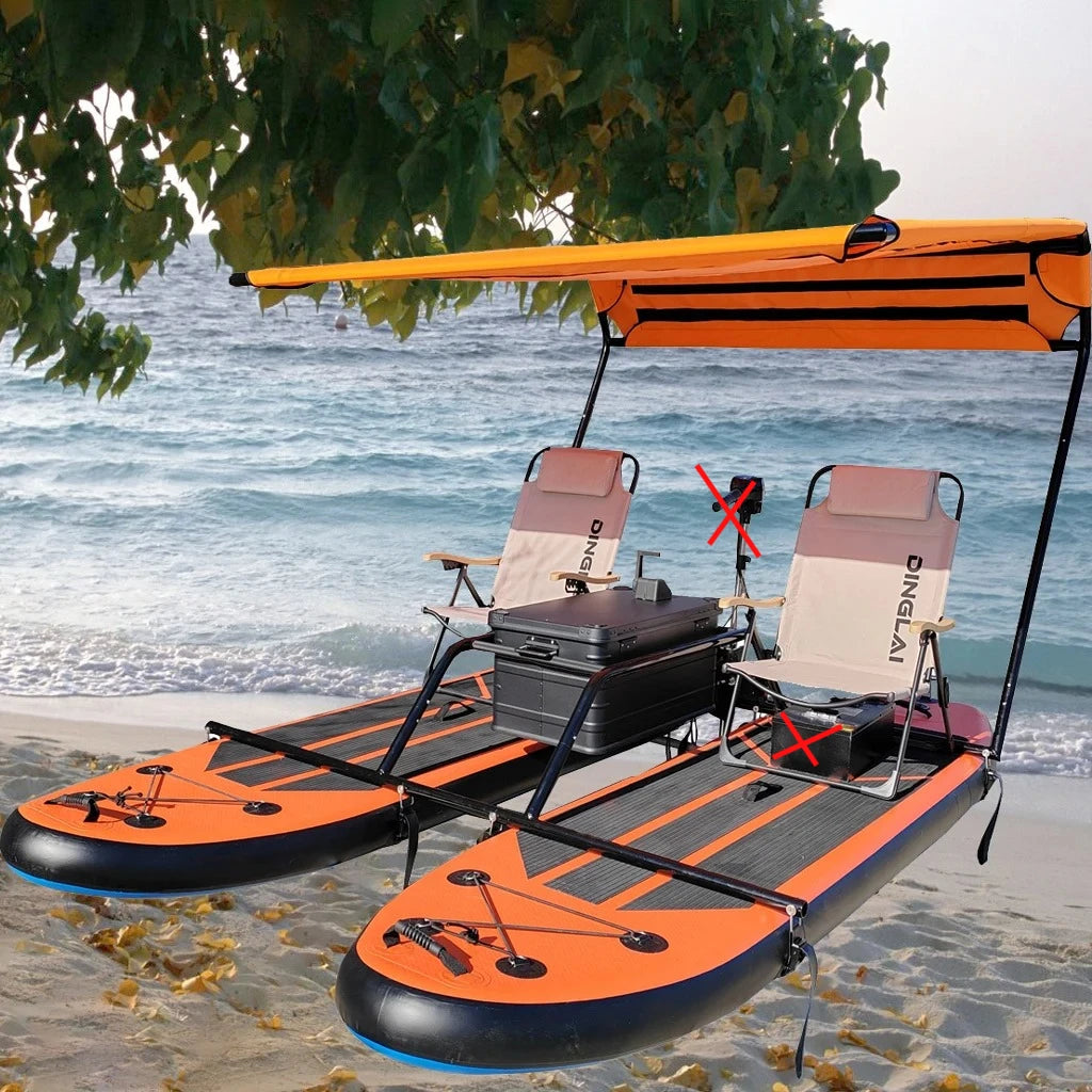Stand Up Paddle Gonflable Catamaran Électrique - vue arrière