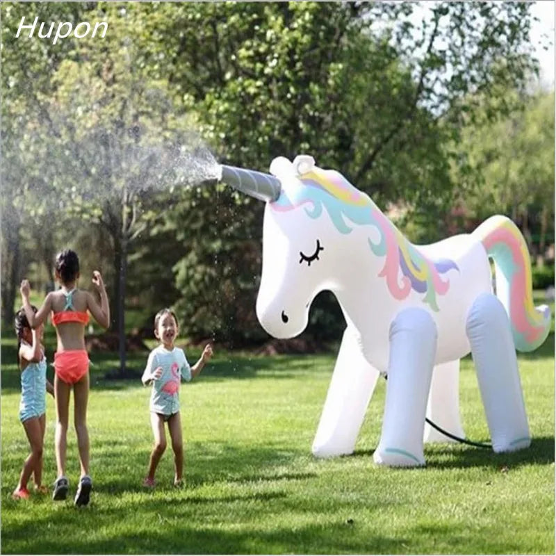 Piscine gonflable licorne fontaine pour enfants