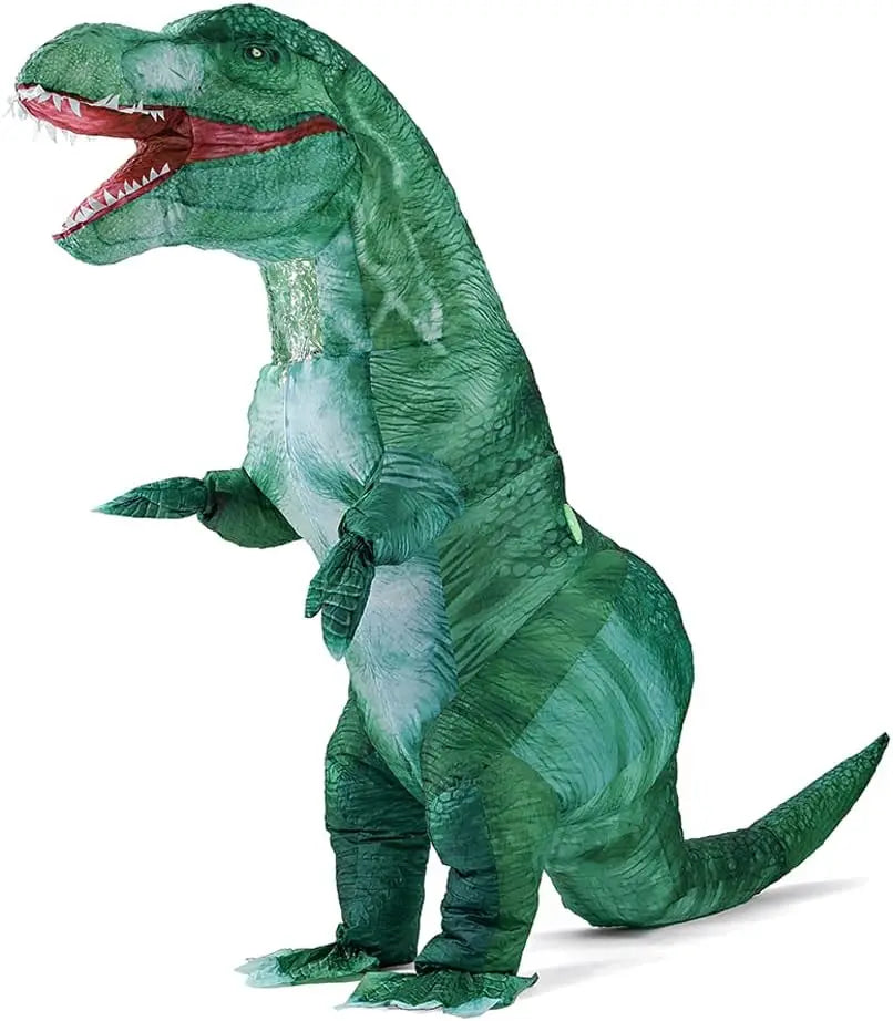 T-Rex gonflable soirée halloween carnaval brun