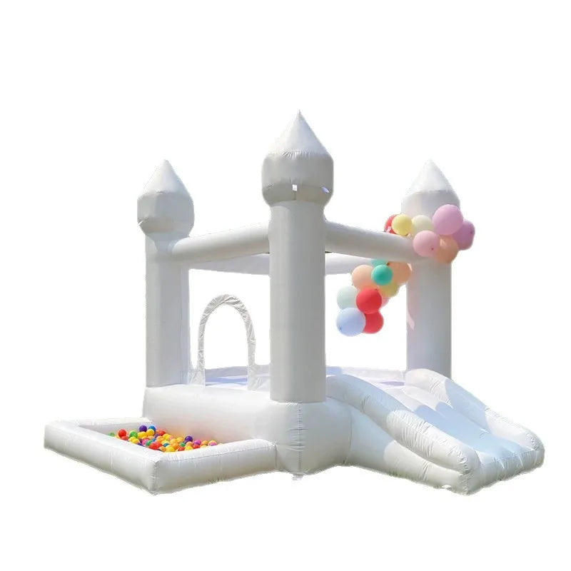 Château gonflable blanc pour mariage