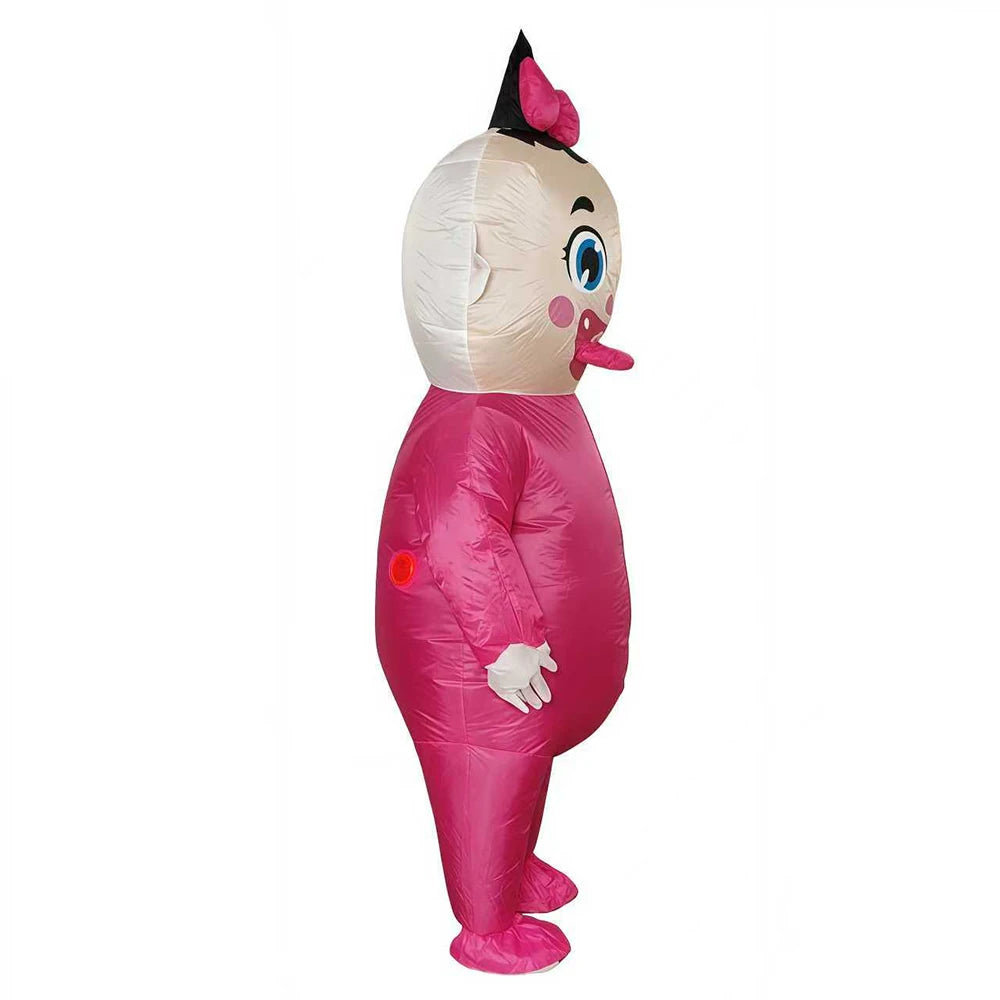 Costume gonflable fête enfant détail du tissu polyester