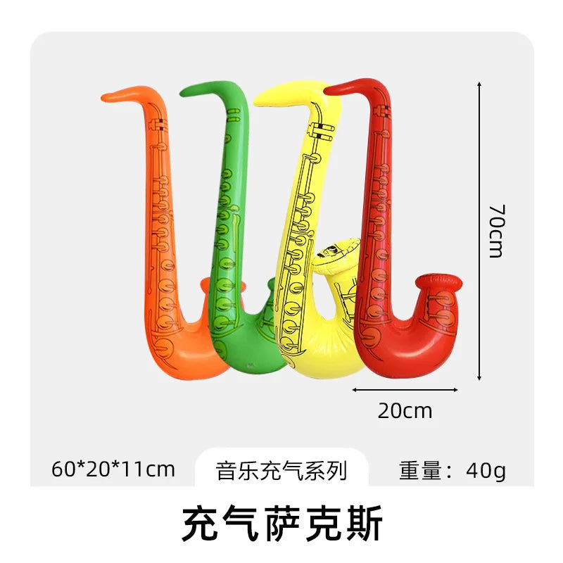 Inflatable Decoration Musical Instrument Guitar Microphone Piano Party